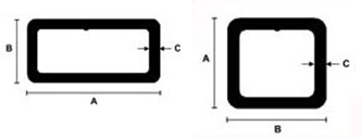 square tube measurements